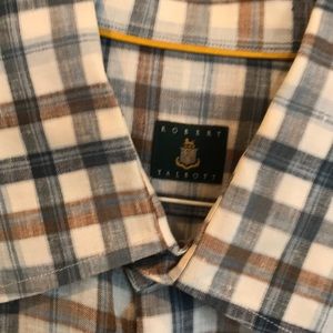 Linen plaid shirt by Robert Talbott